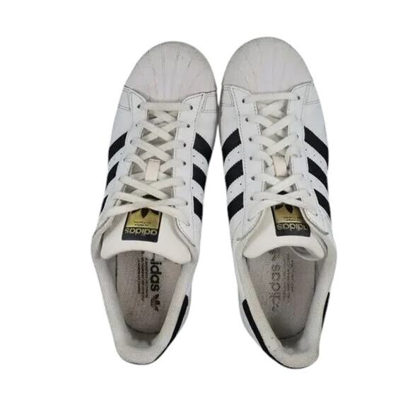 Adidas Shoes Mens 8 Sneakers Superstar Lifestyle Casual Athletic White Black Low main image 10